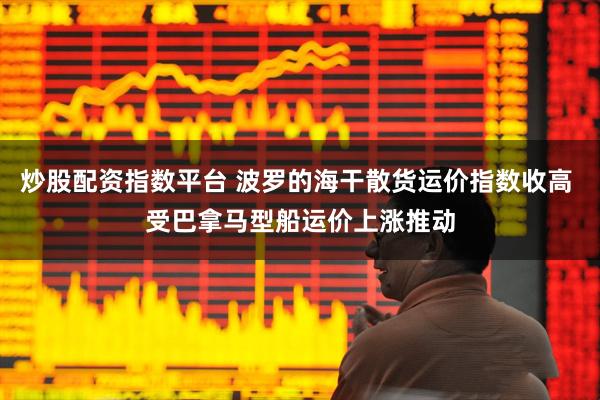 炒股配资指数平台 波罗的海干散货运价指数收高 受巴拿马型船运价上涨推动